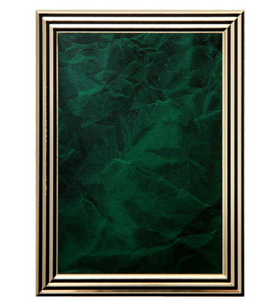 Blaszka do grawerowania powlekana 200x150 zielono - złota